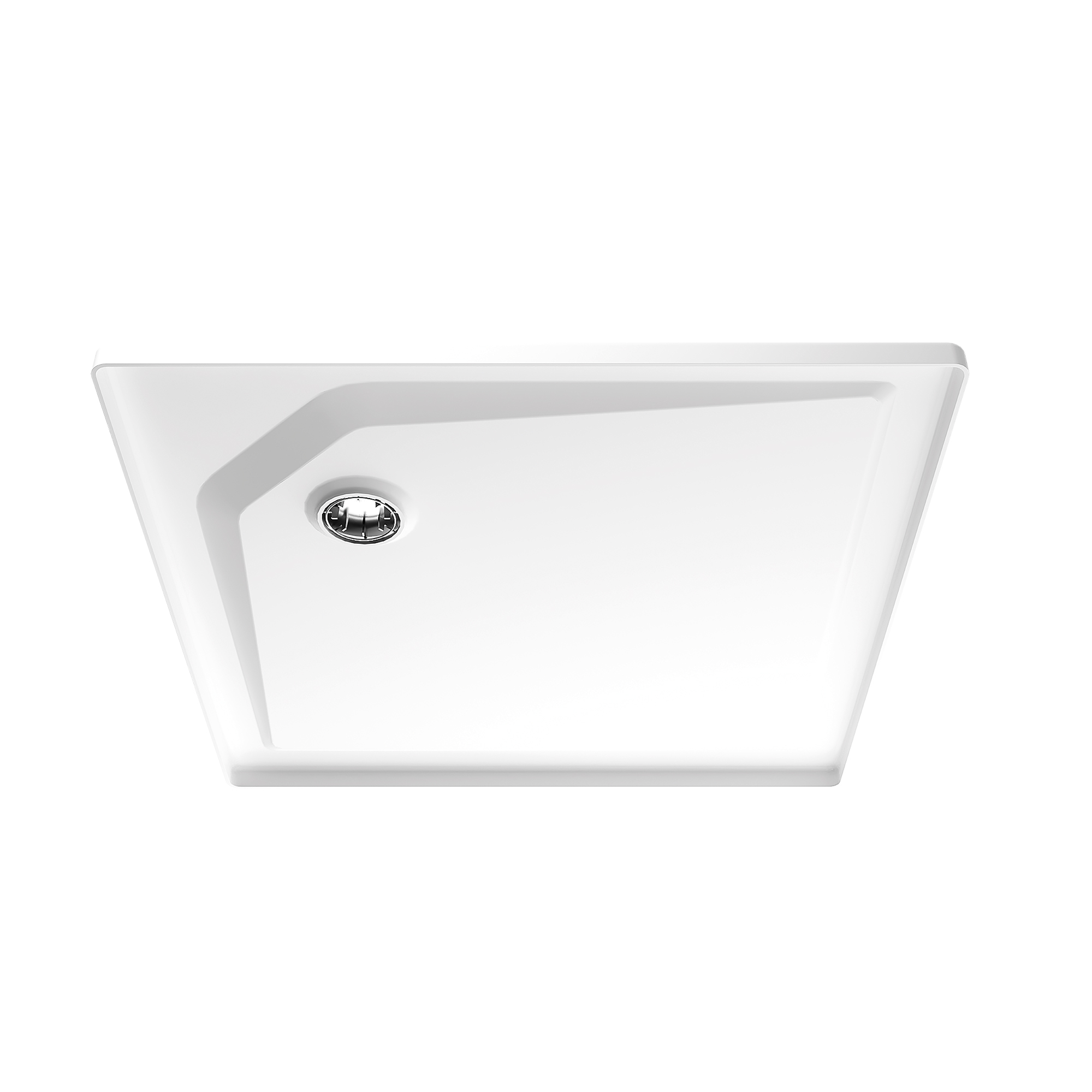 Classic Line extra flach, Quadratduschwanne, Unterseite
