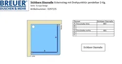 Sichtbare Glasmaße - Artikel 0297135