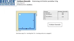 2429011 Sichtbare Glasmaße