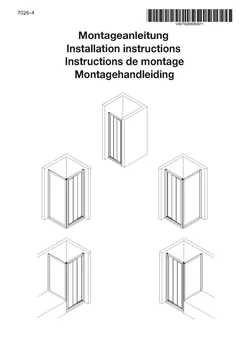 Gleittür / Schiebetür 3-tlg. für Seitenwand 24.10.2025