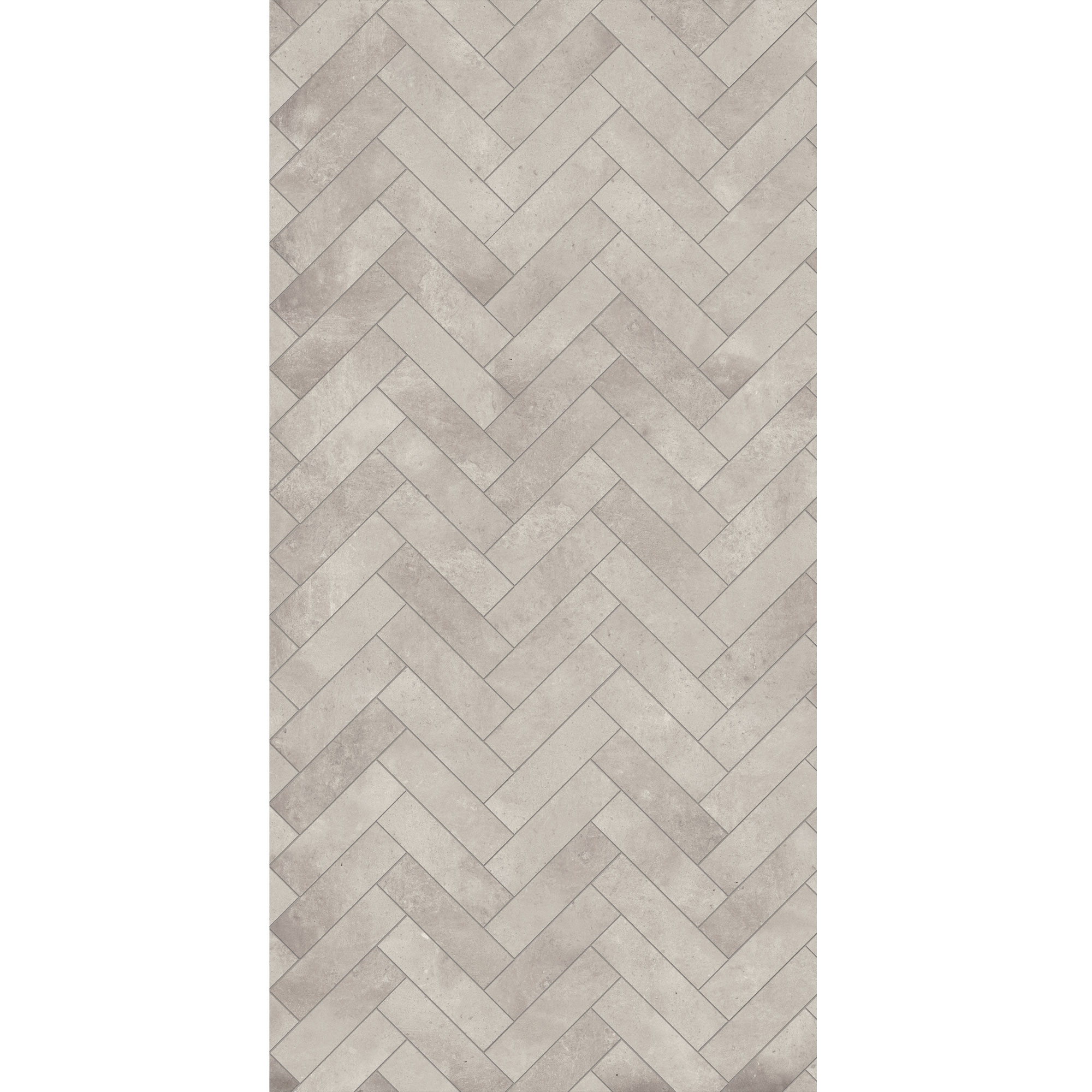 Seidenmatt Fischgrät Grau