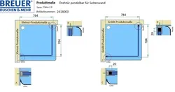 Produktmaße - Artikel 2414003 + 2421003