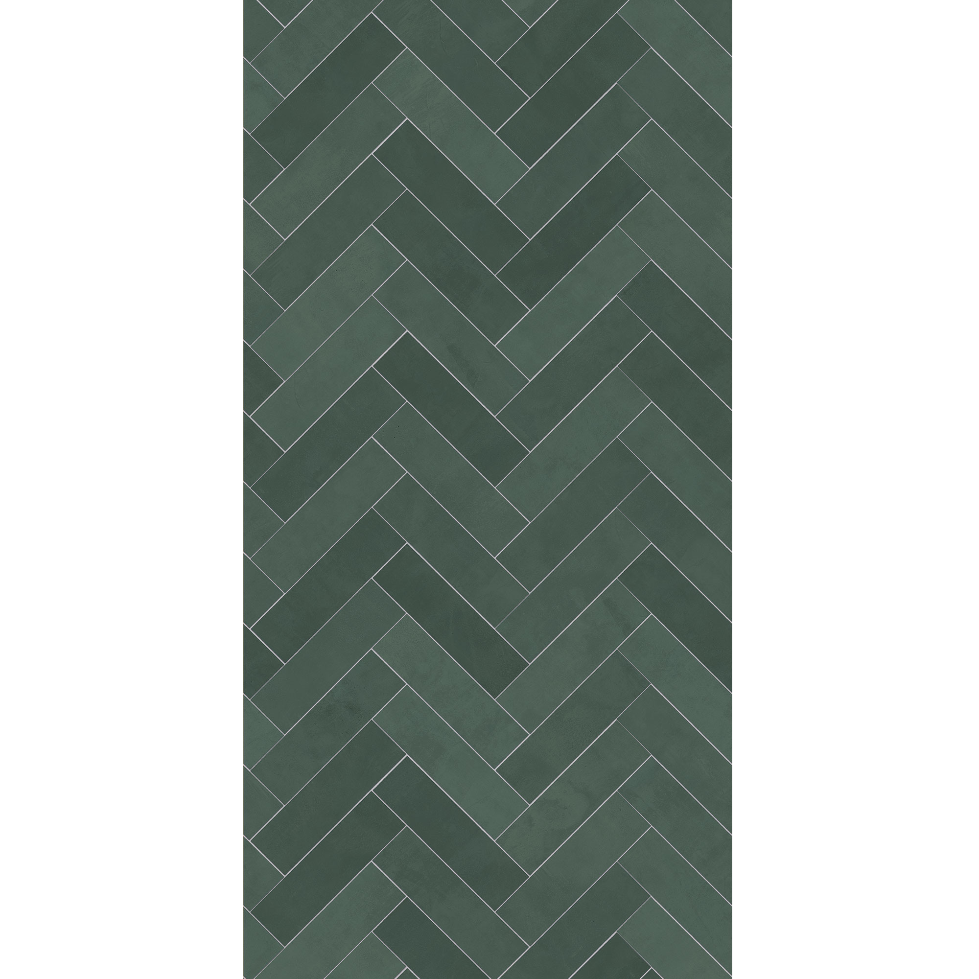 Seidenmatt Fischgrät Grün