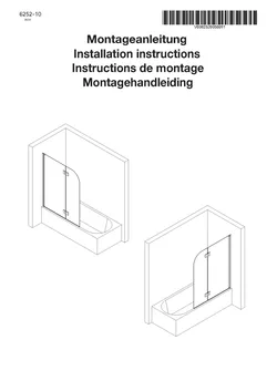 Badewannenfaltwand 2-tlg. 01.07.2025