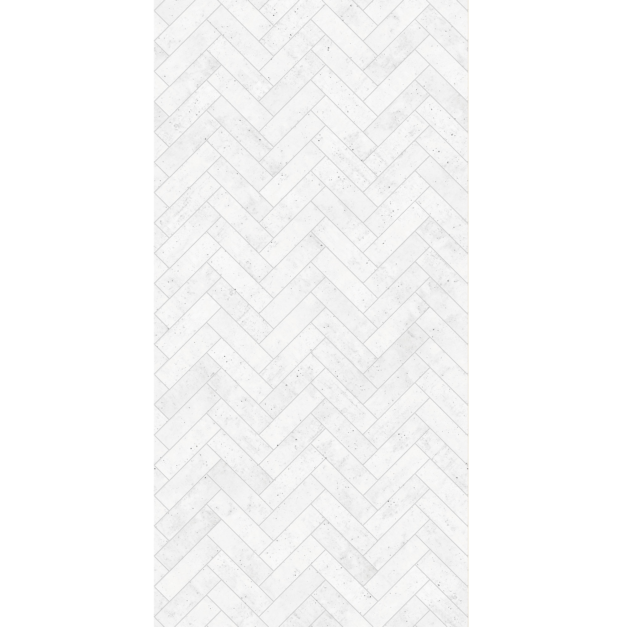 Seidenmatt Fischgrät Weiß