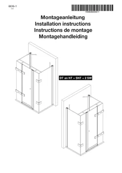 3391 Drehtür an Nebenteil mit Seitennebenteil mit 2 Seitenwänden (U-Kabine) 01.07.2025