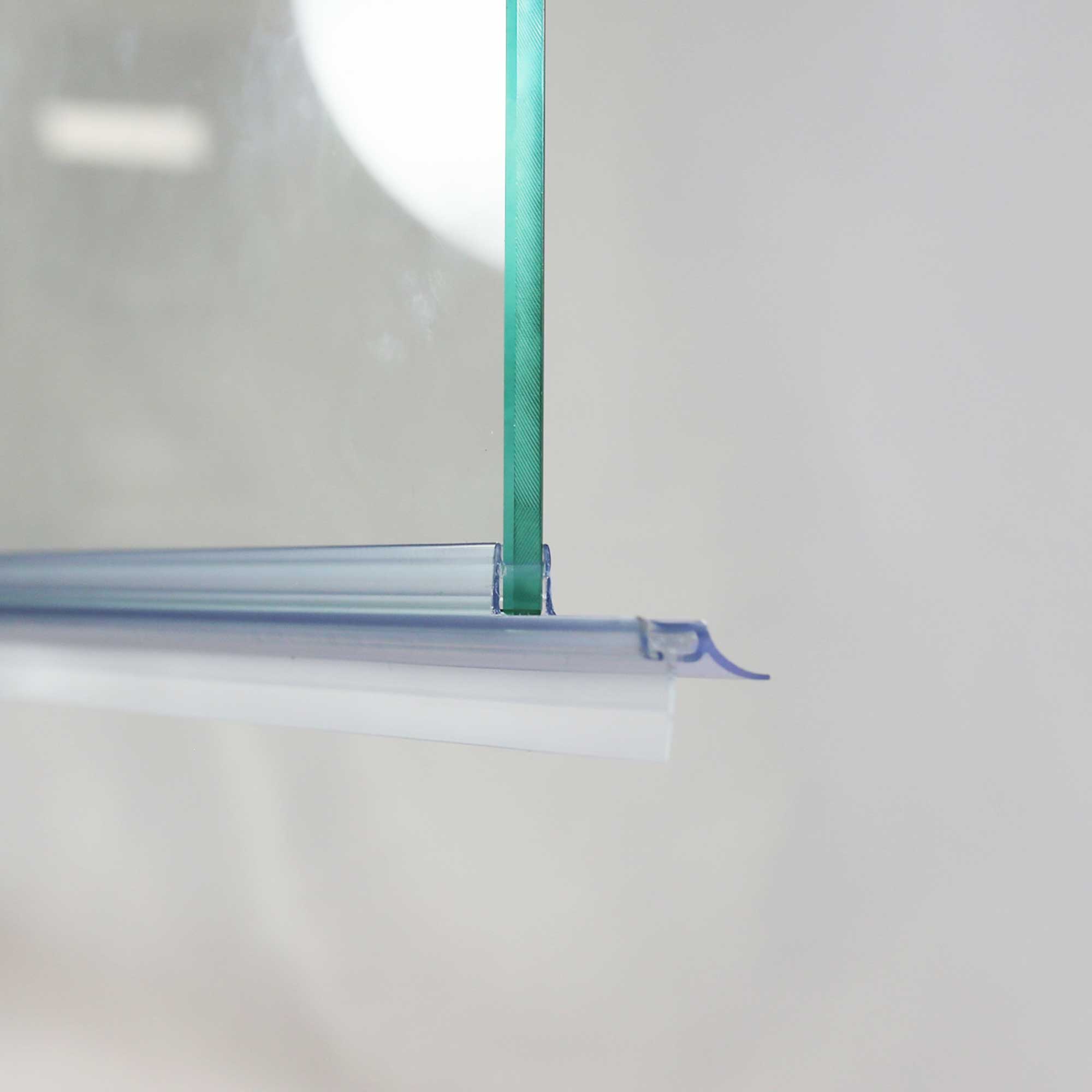 Dichtungsset 2x Spritzschutz + 2x Einschubdichtung, gerade, waagerecht, 1000 mm, für Wanneneinbau 3