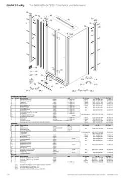 Drehfalttür 2-tlg. für Seitenwand 20.01.2026