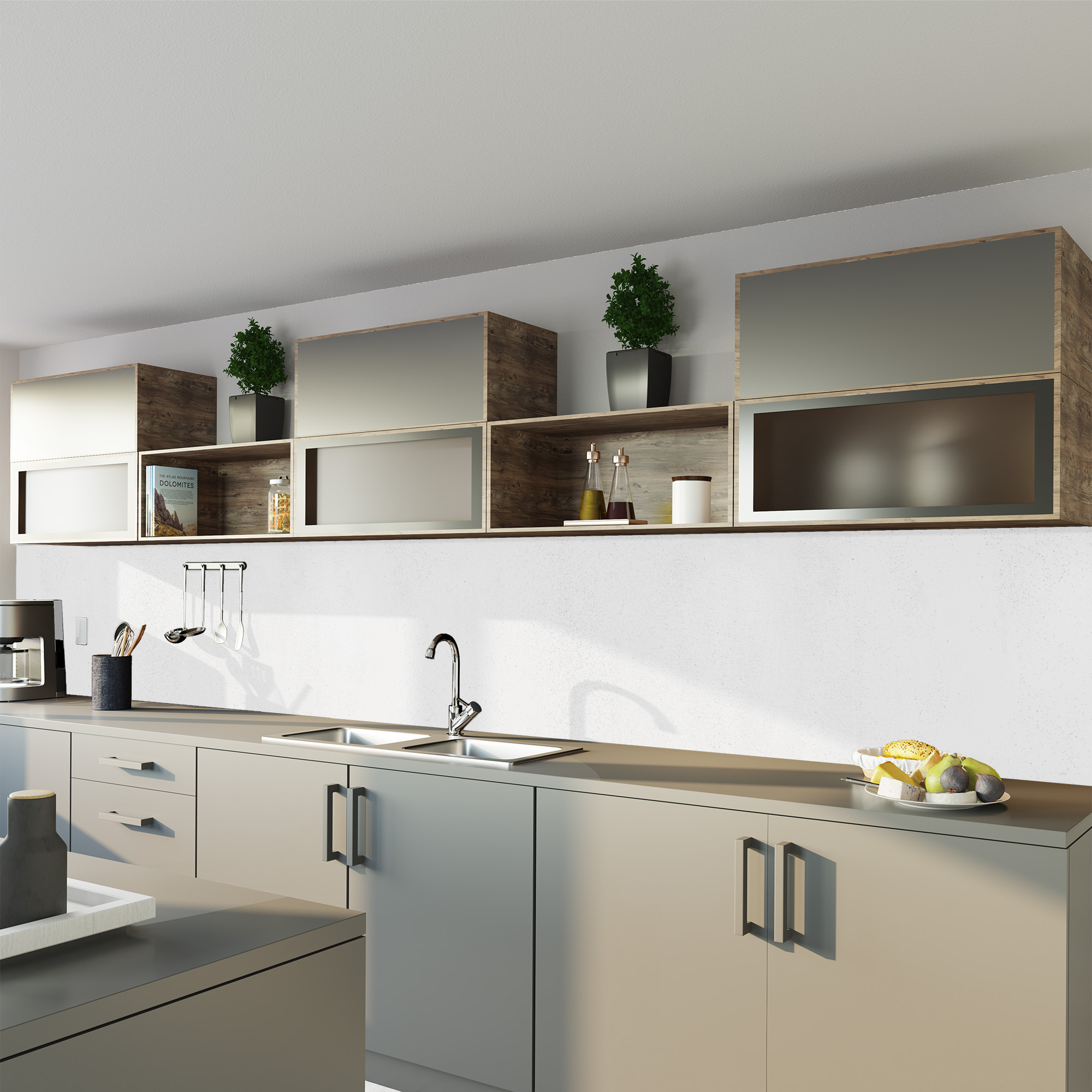 Putz-Dekor Putz-Optik Weiß