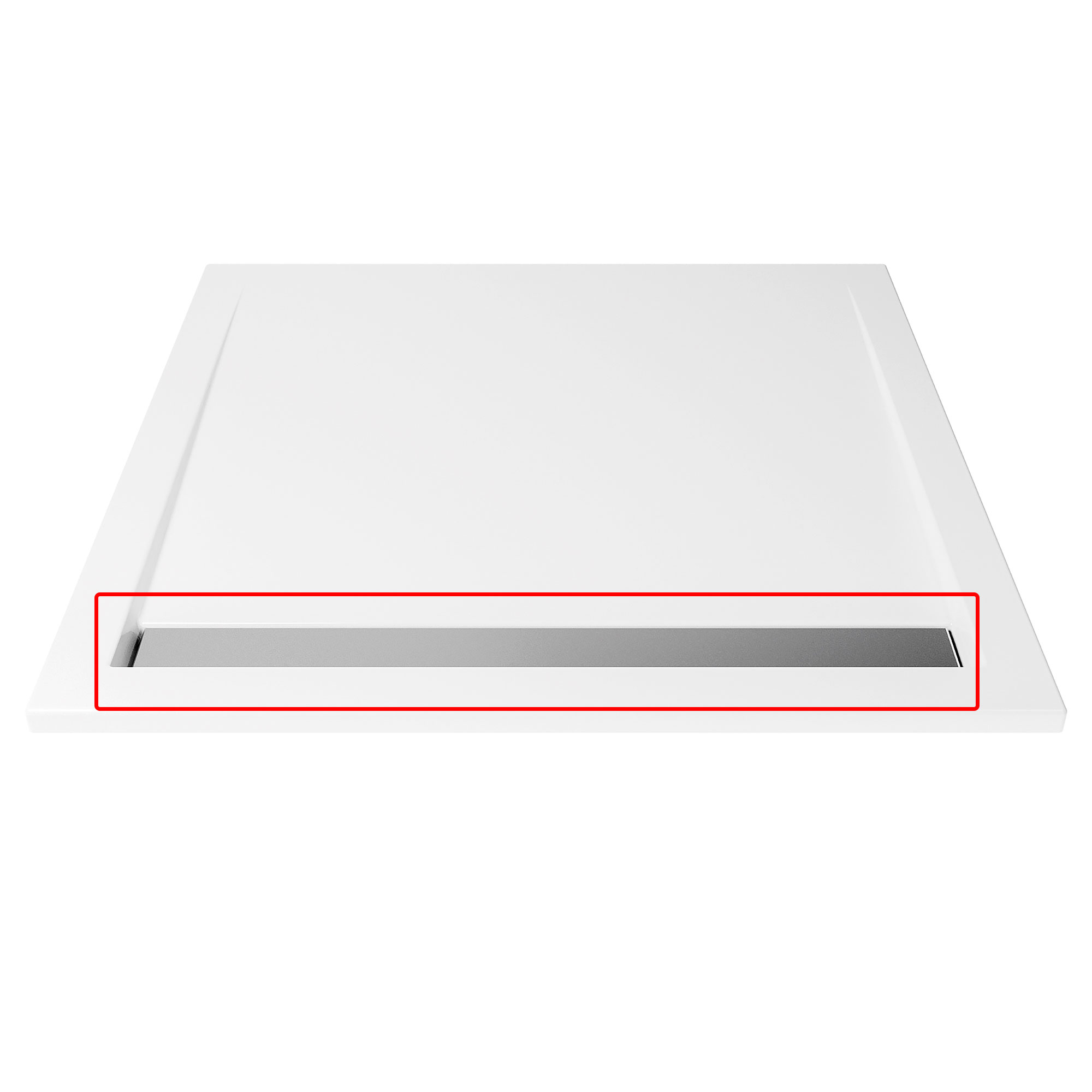 Abdeckung Rinne (Ersatzteil) für Classic Line extra flach Wannen mit Ablaufrinne