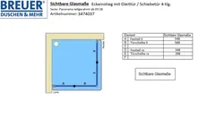 Sichtbare Glasmaße - Artikel 3474037