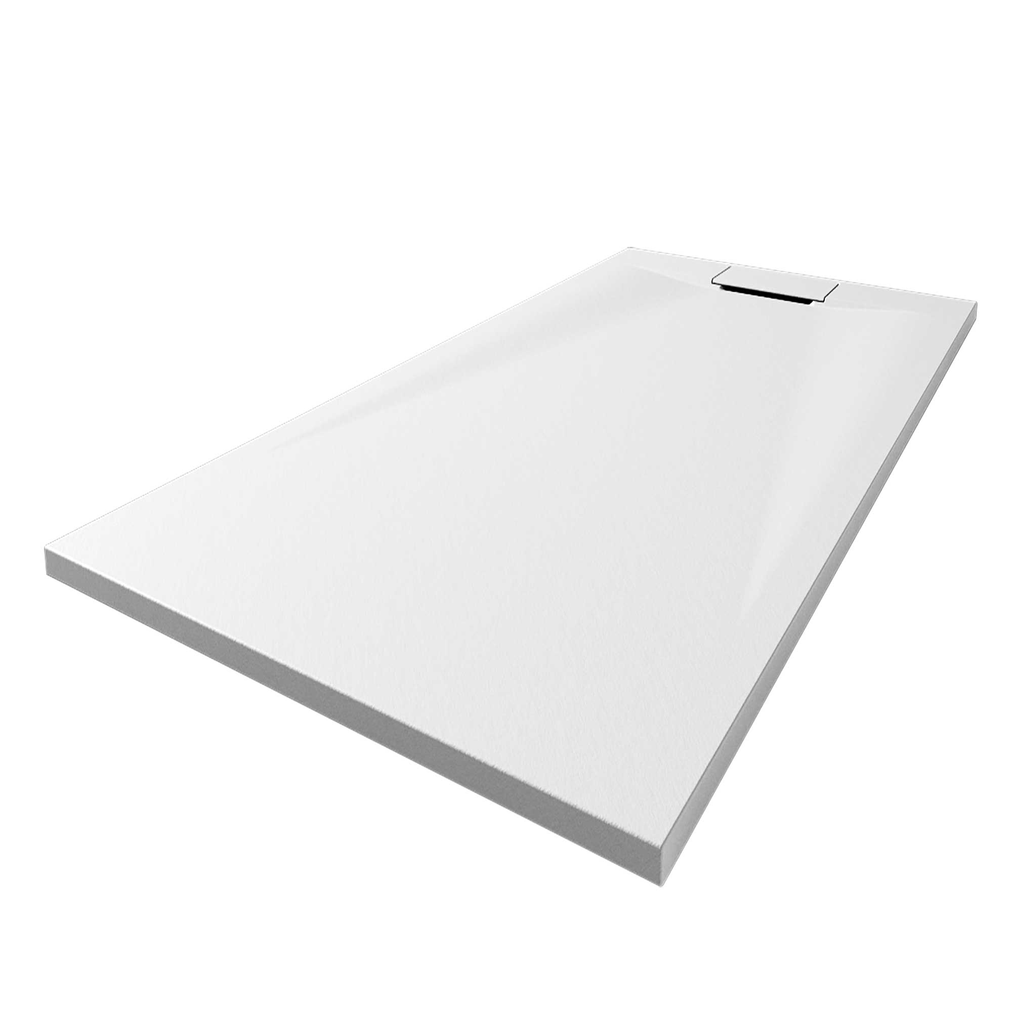 Lite Line Steinoptik Rechteckduschwanne, weiss