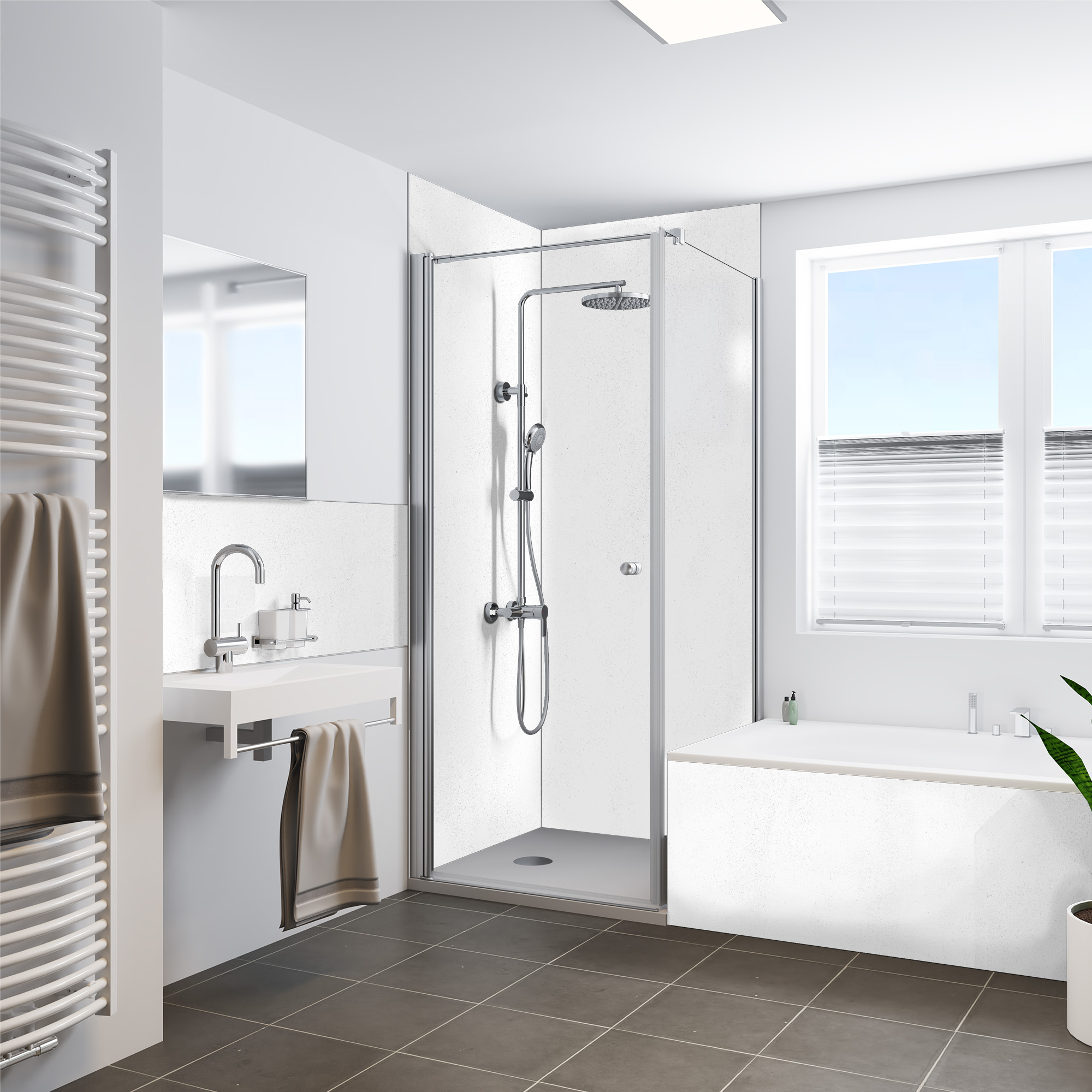 Putz-Dekor Putz-Optik Weiß