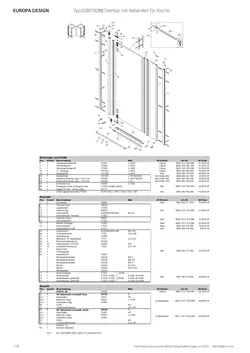Drehpunkttür pendelbar mit Seitennebenteil in Nische 20.01.2026