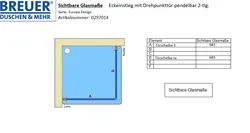 0297014 Sichtbare Glasmaße