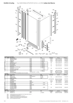 verkürzte Seitenwand für Drehfalttür 2-tlg. 15.10.2025