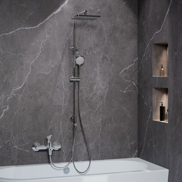 Aquamaxx 320 - für sep. Armatur - Kopfbrause eckig