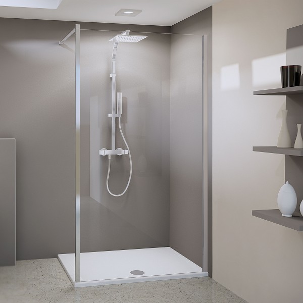 Panorama Walk-In flex mit Wandstabilisator