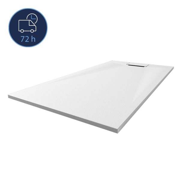 Lite Line Steinoptik Rechteckduschwanne, weiss